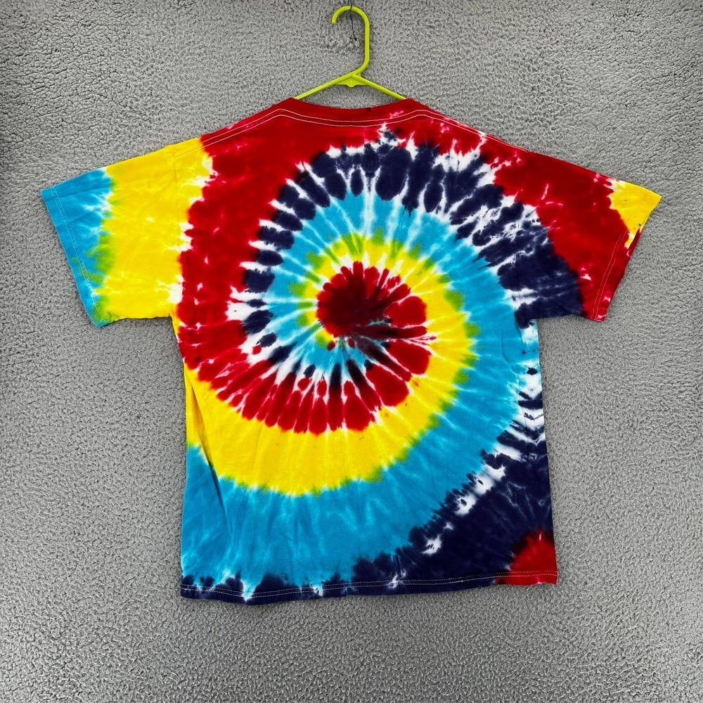 FREEZE Brand Tie Dye T-Shirt Adult Large Multi-Color Spiral Swirl Boho Grunge - Picture 2 of 13